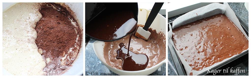 making chokoladekage