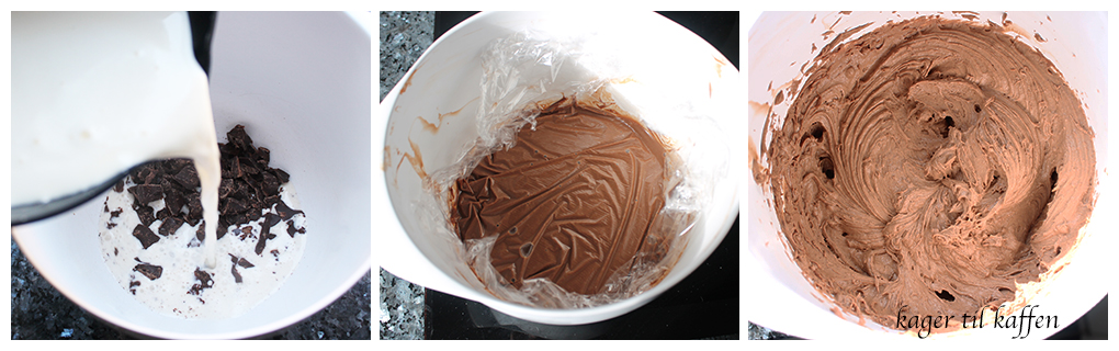 Making chokoladecreme